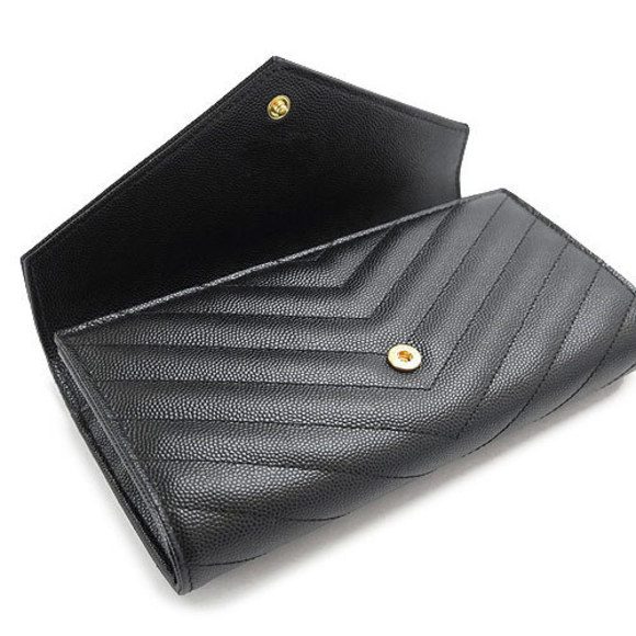 Saint Laurent Long Wallet Monogram Quilted Black - Picture 4 of 6